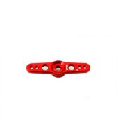 Servo Arm, 30mm (1.18") x 2mm Full Arm, Futaba 25T Aluminum, Red (Secraft)