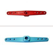 Servo Arm, 2.5" x 4-40 Full Width, Futaba 25T Aluminum, Red (Secraft V1)