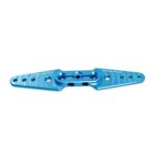 Servo Arm, 3.5" x 4-40 Full Width, Hitec/Blue (Secraft)