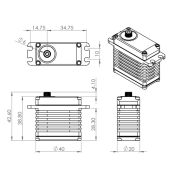 MKS HBL550 X5 High Torque Wide Voltage Brushless Servo