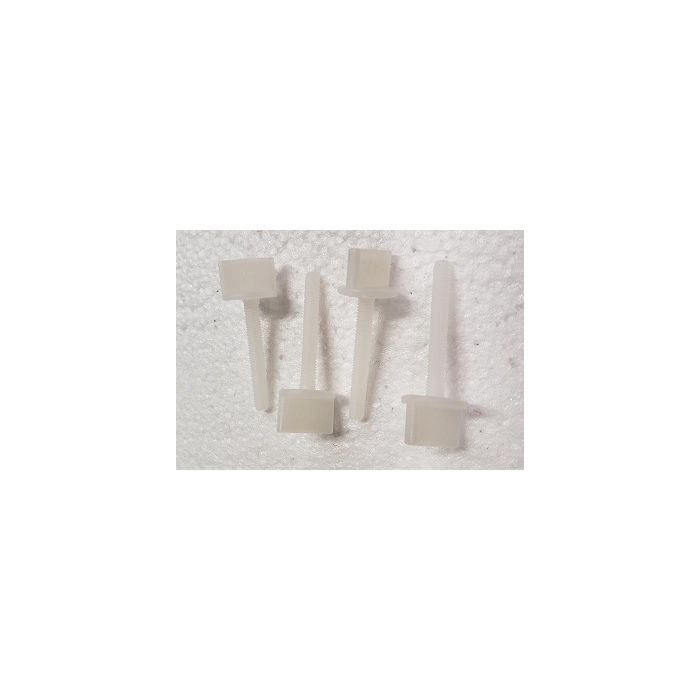 Wing Bolts, 4mm x 35mm Nylon, White 4 Pack (Gator)