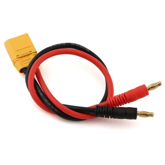 Power Unlimited Male XT90 to Banana plug Charger Extension 12g Wire