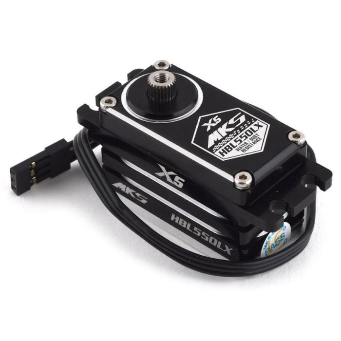 MKS HBL550LX Brushless, Titanium Gear Low Profile Digital Servo (HV)