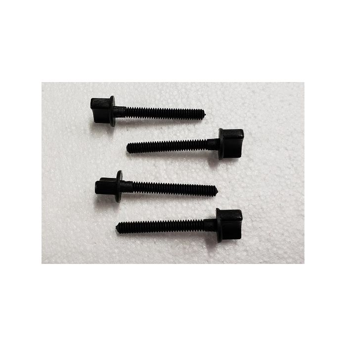 1/4 x 20 x 50MM (2") Nylon Wing bolts pack of 4 Black