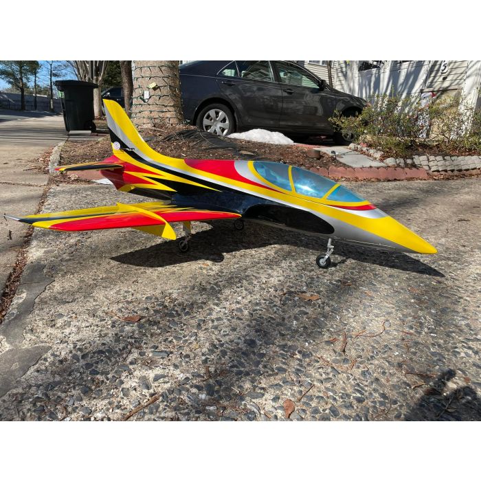 Mini Avanti Jet, Yellow/Black/Red (ARF), SebArt