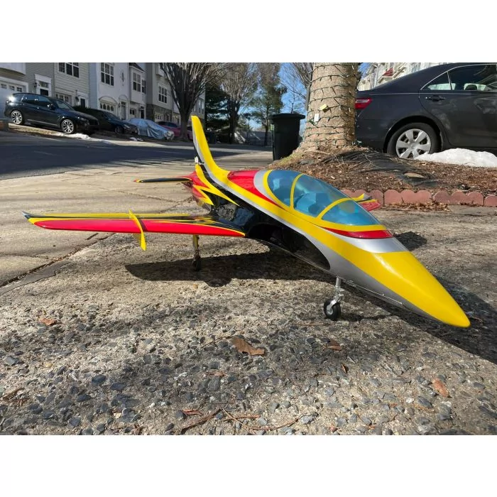 Mini Avanti Jet, Yellow/Black/Red (ARF), SebArt