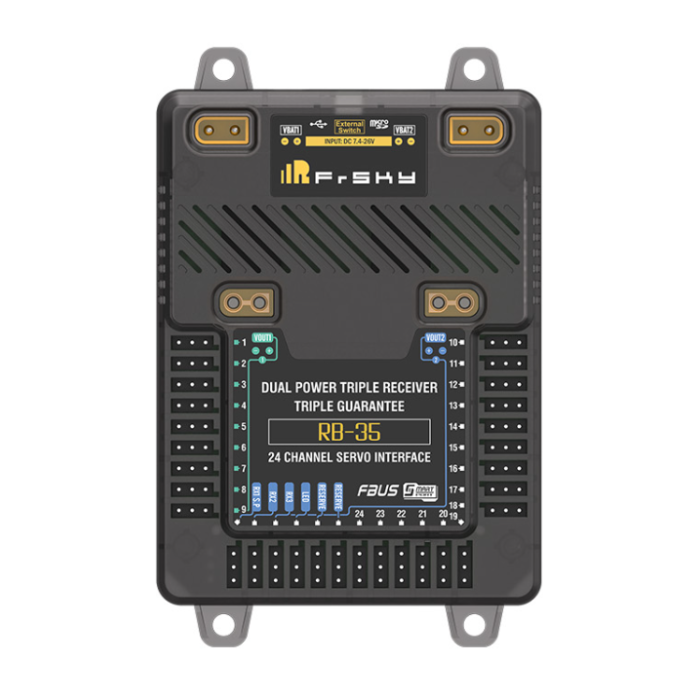 FrSky RB-35  Receiver - Redundancy Bus Supports External LED Indication