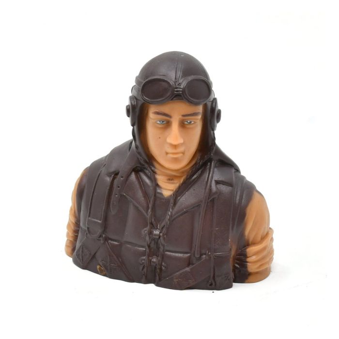 RC Flying Japanese WWII Warbirds Pilot Bust 1/6 Prime Paint