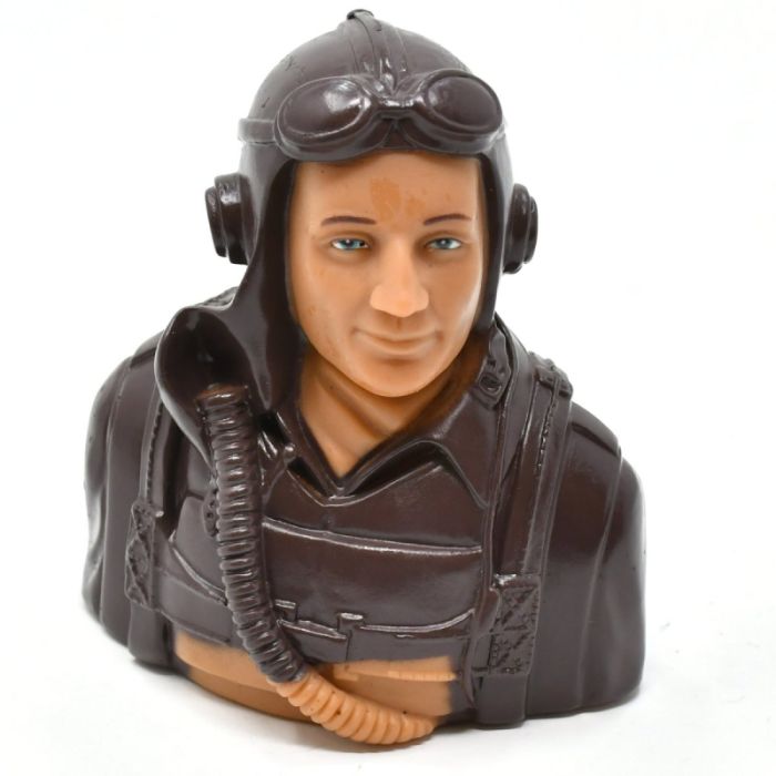 US WWII Warbirds Pilot Bust 1/5 Prime Paint