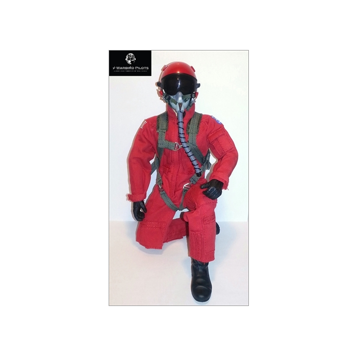 1/5 - 1/6 12" Modern Jet RC Pilot Figure (Red) By Warbirdpilots