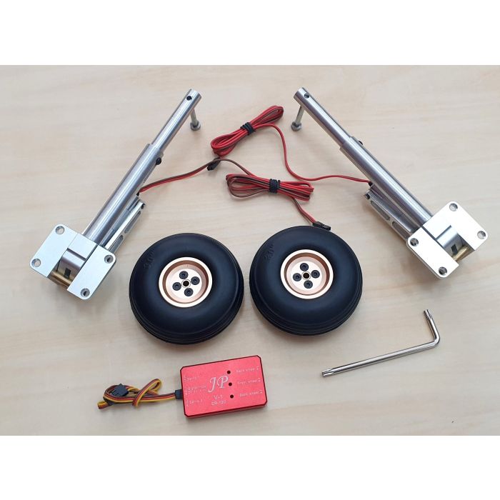 Seagull Model Electric retract landing gear ER-120 90° for Supermarine Seafire, by JP