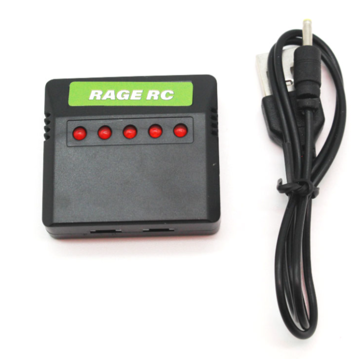 Rage Model 5-Port 1S USB Micro Charger; Micro Warbirds, Super Cub MX4, Sport Cub