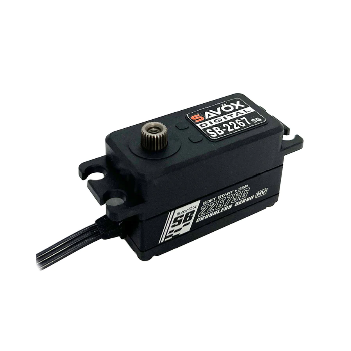 Savox SB2267SGP - High Voltage, Steel Gear, Monster Low Profile Servo with Soft Start, 0.065sec / 444.4oz @ 8.4V