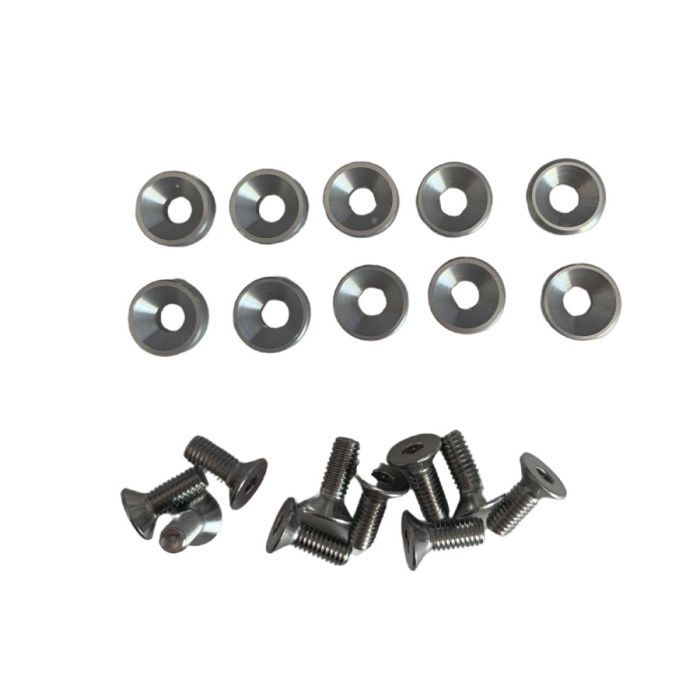 Servo Screws with Washer, 3mm Silver (Secraft) 