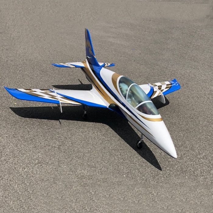 Mini Avanti Jet, Blue/Gold/White (ARF), SebArt