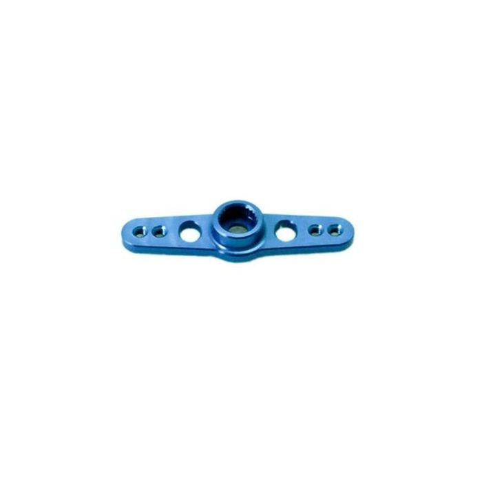 Servo Arm, 30mm (1.2") M2 Full Width, Hitec 24T Aluminum, Blue (Secraft)