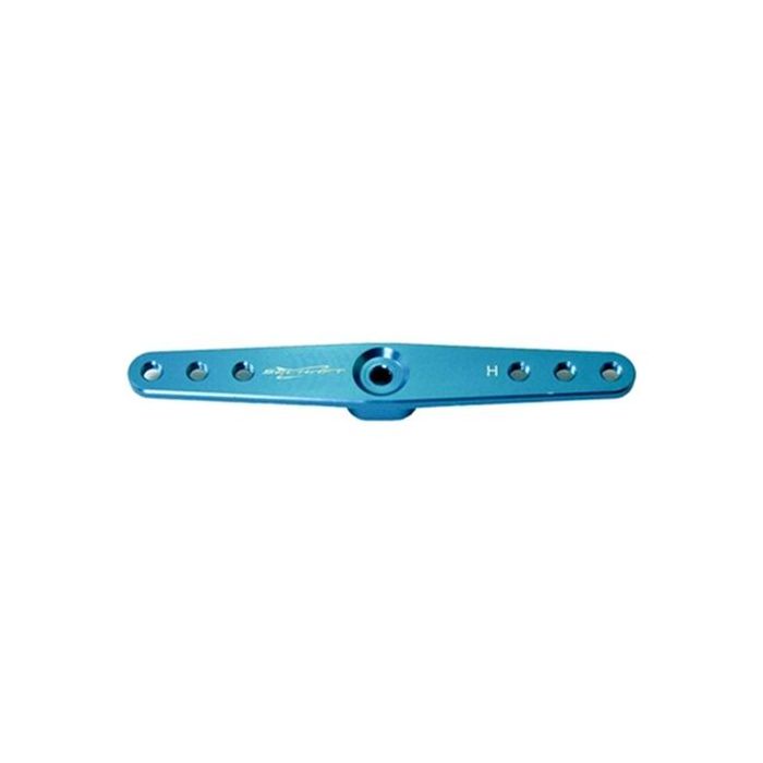 Servo Arm, 2.5" x 4.40 Full Width, Hitec 24T Aluminum, Blue (Secraft V1)