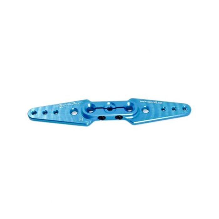 Servo Arm, 3.5" x 4-40 Full Width, Hitec/Blue (Secraft)