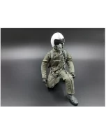 Modern Jet RC Pilot Figure 10 Inch 1/6 - 1/7 (Green with White Helmut)