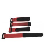Gator RC 200mm/8 inches Hook and loop straps set of 4 Red