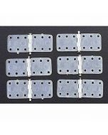 Dubro small pinned Nylon Hinges, Pack of 6 (DUB118)_2