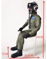 1/6 Fullbody Jet pilot with helmet (green uniform), TopRC Model