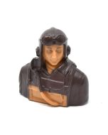 RC Flying German WWII Warbirds Pilot Bust 1/6 Prime Paint