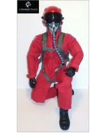 1/4.5 - 1/4 Modern Jet RC Pilot Figure 15" (Red) By Warbirdpilots