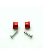 Wing Bolts, 4mm Red, Pair (Secraft)