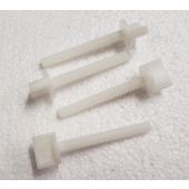 1/4 x 20 x 50MM (2") Nylon Wing bolts pack of 4 white