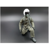 Modern Jet RC Pilot Figure 10 Inch 1/6 - 1/7 (Green with White Helmut)