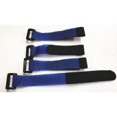 Velcro Straps, 3/4" x 8", Blue 4 Pack (Gator RC)