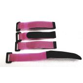 Gator RC 200mm/8 inches Hook and loop straps set of 4 Pink