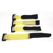 Gator RC 200mm/8 inches Hook and loop straps set of 4 Yellow