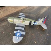 P-47 Thunderbolt, Silver, Decals in box, TopRC Model