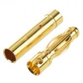 Gator RC 4mm Gold Bullet ESC and Motor Connectors (3 Pairs) 