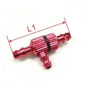 3 Way Fuel Pipe Nozzle with Fuel Filter Filling Nozzle Gasoline Glow Gas Fuel Jointer for RC Airplane