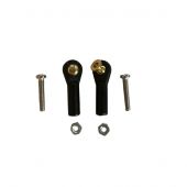 Ball Link, 3mm Brass Ball with integrated standoff, Black 2 Pack (Gator)