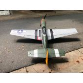 Wing Set Painted Silver, Gunfighter Decals included (P-51, TopRC Model)