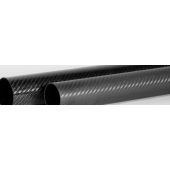 25mm (.98") Wing Tube Set,  Carbon Fiber w/ Sleeve (Gator) 