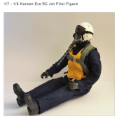 Korean Era RC Jet Pilot Figure 1/7~1/8 10 inches high_9