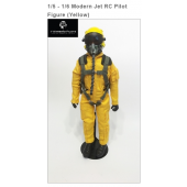 1/5 - 1/6 Modern Jet RC Pilot Figure (Yellow) By Warbirdpilots