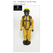 1/5 - 1/6 12" Modern Jet RC Pilot Figure (Yellow) By Warbirdpilots
