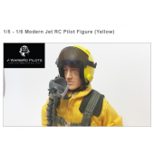1/5 - 1/6 Modern Jet RC Pilot Figure (Yellow) By Warbirdpilots
