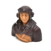 RC Flying Japanese WWII Warbirds Pilot Bust 1/6 Prime Paint