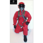 1/5 - 1/6 12" Modern Jet RC Pilot Figure (Red) By Warbirdpilots