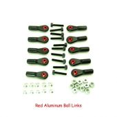 Secraft Ball Link 4-40 (Qty 10) Aluminum Red_1