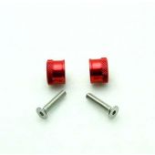 Wing Bolts, 3mm Red, Pair (Secraft) 