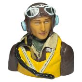 RC Flying British WWII Warbird Pilot Bust 1/6